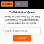 Urle Bird platform displaying TikTok trending videos.